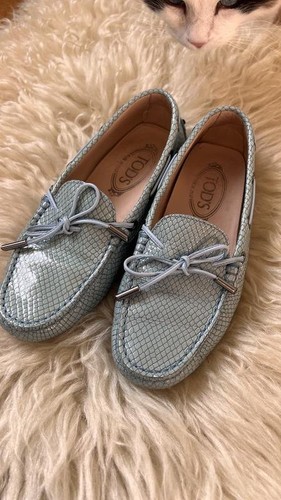 Mocassini donna tod turchese - tod's,