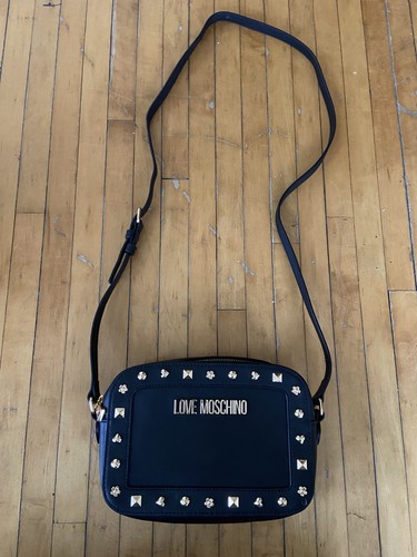 Love moschino black leather - love,