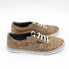 Scarpe da ginnastica Vans Atwood basse stampa ghepardo donna UK 6 EU 39 stampa animalier stringate