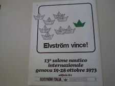 advertising Pubblicità 1973 ELVSTROM ITALIA