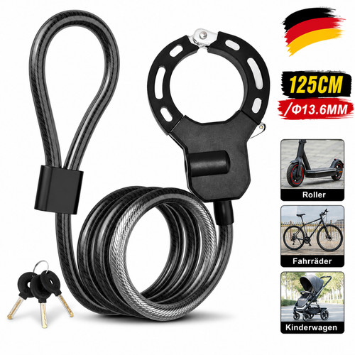 Lucchetto cavo 125cm - cavo,
