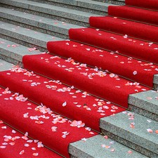 Passatoia Rossa Elegante H67‑100cm a Metraggio – Nozze, Gala, Red Carpet, Eventi