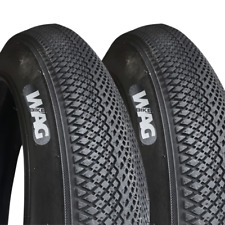 2 COPERTONI WAG 20x4.0 PNEUMATICI SLICK STRADALI GOMME BICICLETTA FAT-BIKE 20'