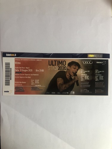 Biglietto concerto ultimo - biglietto,
