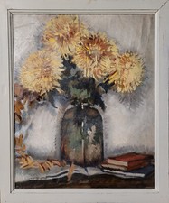 Vaso di girasoli - Dipinto a