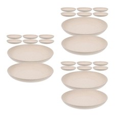  24 pezzi di piatti di paglia