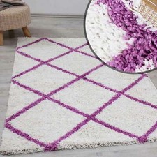 Tappeto Pelo Alto Rombo Design