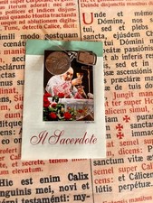 RARA MEDAGLIA/RELIQUIA P.Pio Beatificazione: medaglia argento sterling e croce oro 8k!