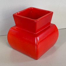 VASO CERAMICA RICHARD GINORI S.CRISTOFORO GARIBOLDI ANNI 50 ROSSO FUOCO VINTAGE