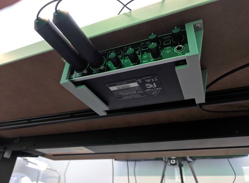 Behringer umc202hd under desk - under,