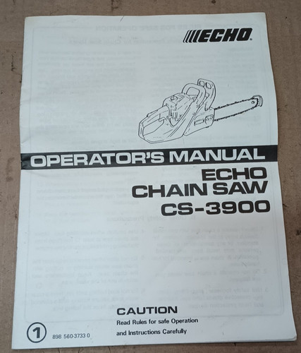 Motosega echo 3900 manuale - cs-3900,