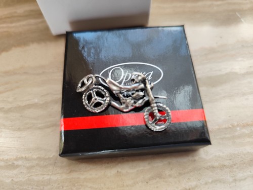 Ciondolo argento motocicletta - ciondolo,