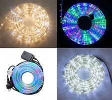 TUBO LED LUMINOSO 10-20-50M LUCI NATALE BIANCO MULTICOLORE CALDO FREDDO ESTERNO