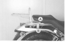 Moto Guzzi Nevada Classic V750 ie. / Portapacchi superiore Aquila Nera DI H&B (2004-15)