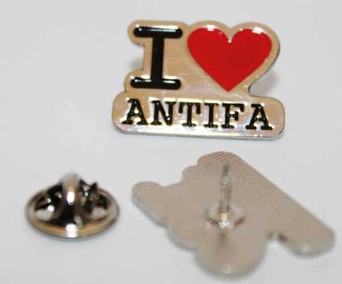 Love antifa pin - i,