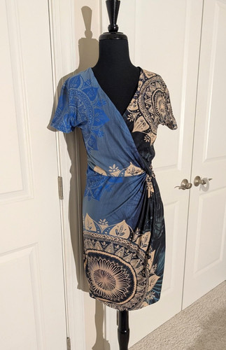 Abito desigual boho stampa - abito,