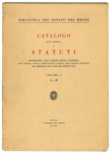 Catalogo della raccolta - , di