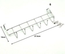 Appendiabiti Da Porta Metallo 6 Posti Ganci Giacche Vestiti Cappotti hmj