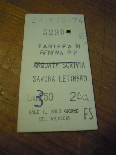 Biglietto del treno cartonato - biglietto,