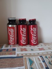 coca cola borraccia thermos vintage da collezione collectible coke fans 3 pezzi