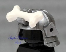 NUOVO Lego Ninjago Lord Garmadon Minifig CASCO SAMURAI Grigio con Ossa 2505 2507 2506