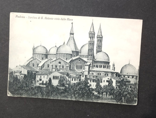Cartolina padova basilica s - padova-,