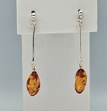 Orecchini In Ambra In Argento