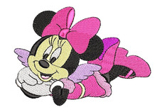 Toppa ricamata angelo topo