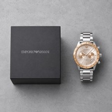 Reloj acero inoxidable bicolor