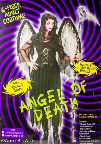Costume angelo della morte 5pz - angelo,