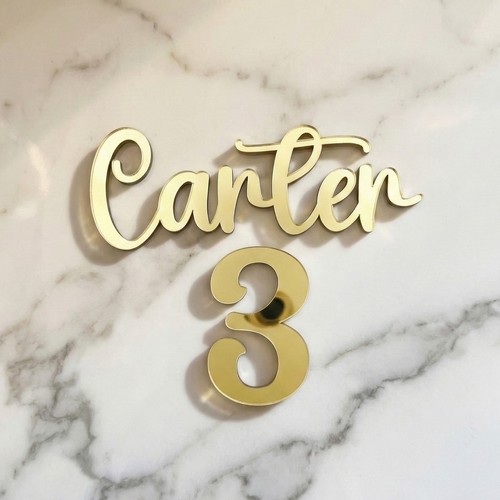 Charm torta numero - numero, nome