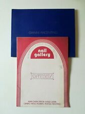 2 cataloghi GIANNI PIACENTINO - Nail Gallery (1974) + Borgogna (1989) 