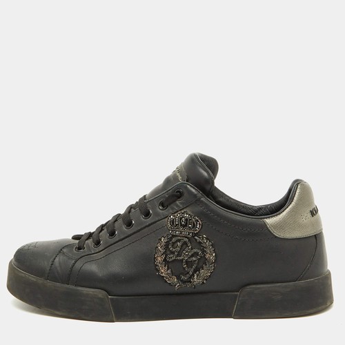 Dolce gabbana black leather - gabbana,