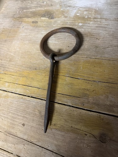 Gancio ferro anello antico - ferro,