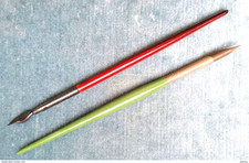 2 PENNE INGLESI DA INTINGERE IN LEGNO 1910 DEEP PENS