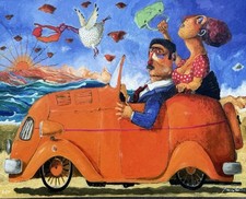 PINO PROCOPIO - Fine Art e Serigrafia Su Cartoncino - Cm 40x50 - Il Cuore Rapito