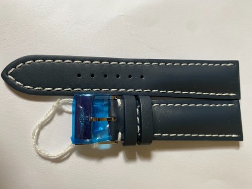 Cinturino pelle blu navy - in,