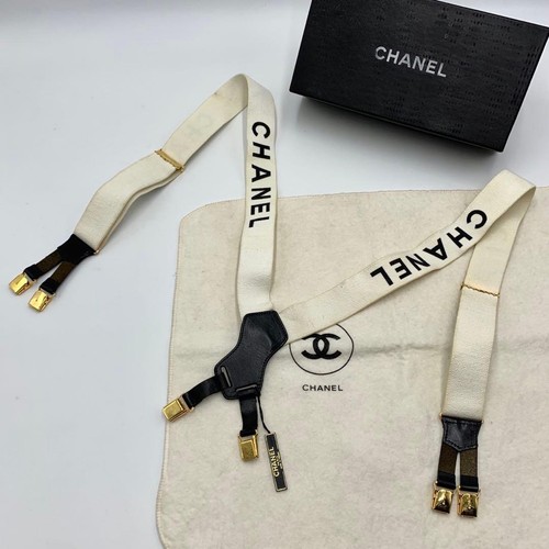 Chanel logo bretelle - logo, bianco