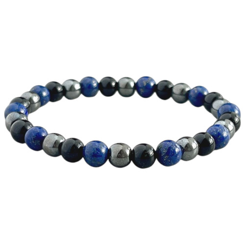 Bracciale lapislazzuli blu - bracciale,