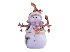 Pupazzo di neve in peltro