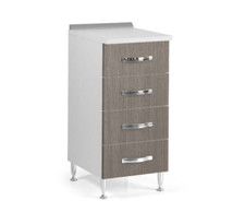 Mobile Base per Cucina Componibile 4 Cassetti Moderno Olmo Mobiletto a Muro