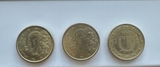 ⭐️ 3 Monete 10 Cent Circolate-?? Italia  2019-2023+?? Malta 2008 ⭐️