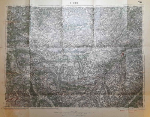 Carta geografica antica stuben - carta,