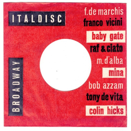 Disco giri mina tony de - 45, mina,