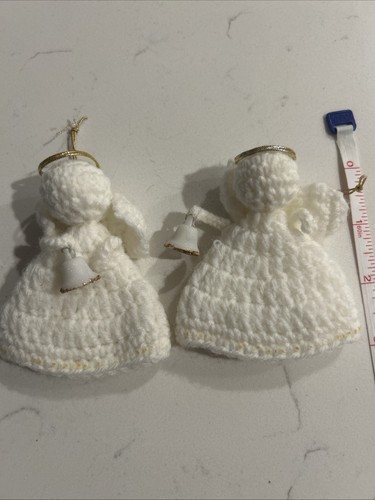 Vintage hand crocheted angels - vintage,