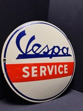 Targa smaltata servizio Vespa