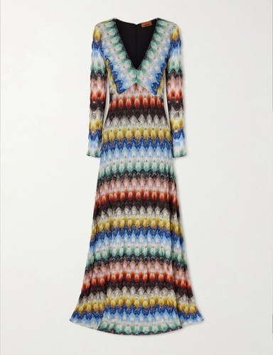 Maxi abito missoni multicolore - maxi,