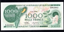Burundi , 1984 , banconota