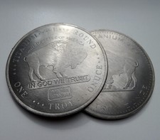 1 OZ LINGOTTO DI TITANIO BUFALO - AMERICAN USA BUFFALO - 1 oncia lingotto di titanio 999 moneta