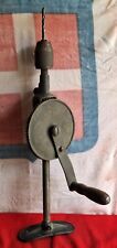Antico TRAPANO a Mano a Manovella  Vintage Anni '50 FUNZIONANTE H 40 Cm